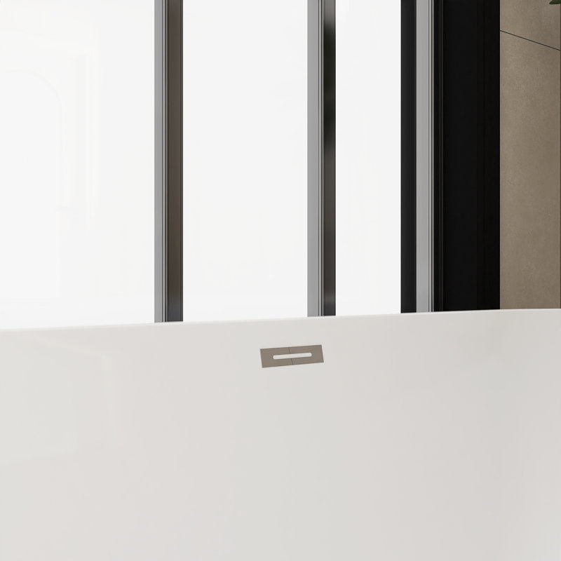 63'' x 28.38'' Soaking Acrylic Bathtub