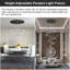 Lustre d'escalier rond en cristal 43 lumières Naleya-96068255