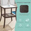 Table d'appoint d'extérieur carrée L 18 po x l 18 po Tanyu-1903103995