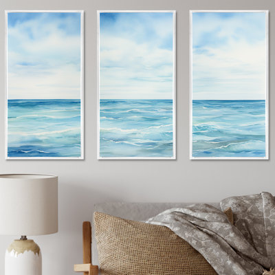 Ocean Minimalism Horizon Charm - Ocean Wall Decor Set