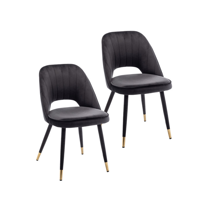 Alaetra Upholstered Dining Chair, Black