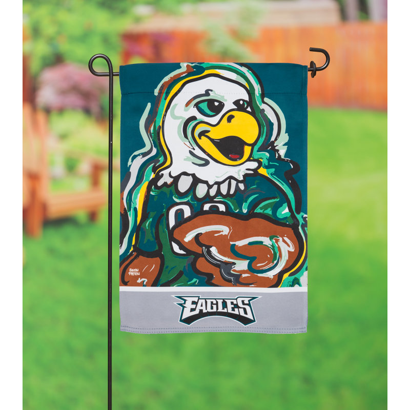 Drapeau de jardin en polyester 18 po x 13 po Philadelphia Eagles