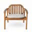 Fauteuil de patio extérieur en bois d'acacia