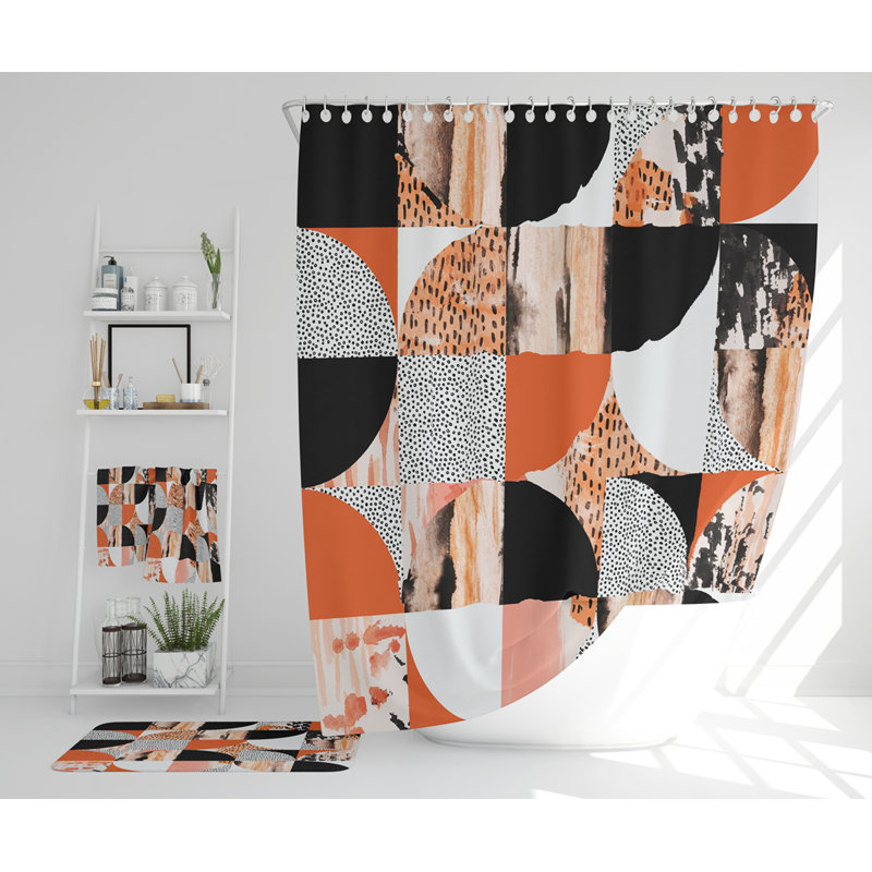 Neidi Polyester Shower Curtain Set