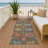 Machine Washable Indoor/Outdoor Chantille ACN2288 Damask Rug-1558045541