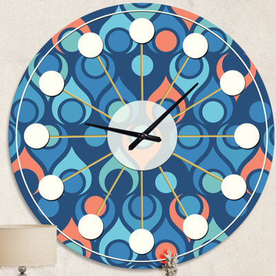 Horloge murale rétro Mid-Century