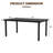 Rectangular Steel Outdoor Dining Table