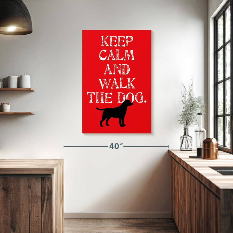 Tergel Keep Calm Labrador, 39" H x 26" W