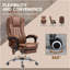 Fauteuil de massage inclinable et réglable, avec hauteur réglable et repose-pieds, massage-527144109