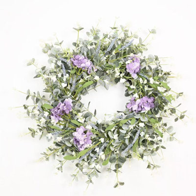 26" Handcrafted Eucalyptus No Holiday Wreath