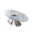 Table basse moderne minimaliste ovale en marbre