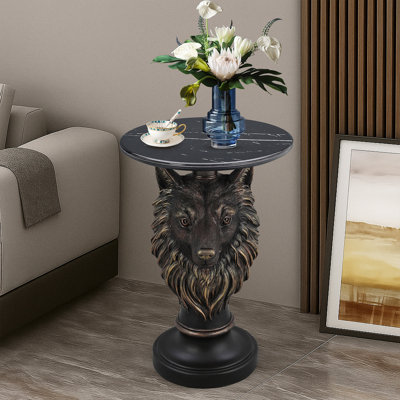 Table d'appoint tête de loup