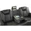 Fauteuil inclinable électrique 3 pièces en similicuir noir Benz-1883870917
