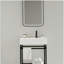 Commode de salle de bain 24 po avec bol en céramique, ensemble de comptoir de salle de bain indépendant, bol en céramique rectangulaire sans robinet-120406515