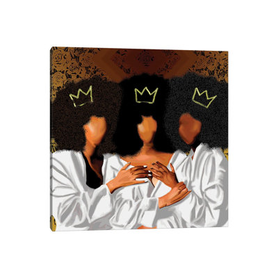 Sit With Us by Faith With An E - Wrapped Canvas Print