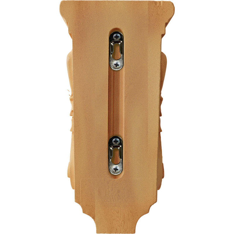 Corbeau en bois d'acanthe, Chêne rouge, H 10 po x l 5 po x P 5 po