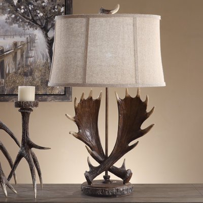Lampe de table 32" orignal antler Deckard