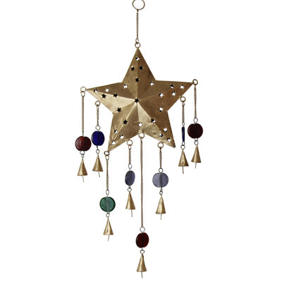 23'' Metal Astrology & Stars Hanging Figurine Ornament