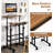 Mobile Standing Desk, Height Adjustable Rolling Laptop Cart W/Tilting Desktop For Standing Or Sitting, Lockable Casters, Home Office Computer Workstation For Small Spaces (Brown)