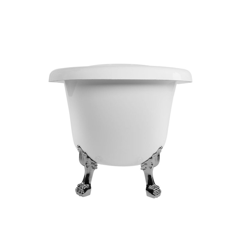 Baignoire de trempage en acrylique Caloney 67 po x 28 po Charleston, Chrome