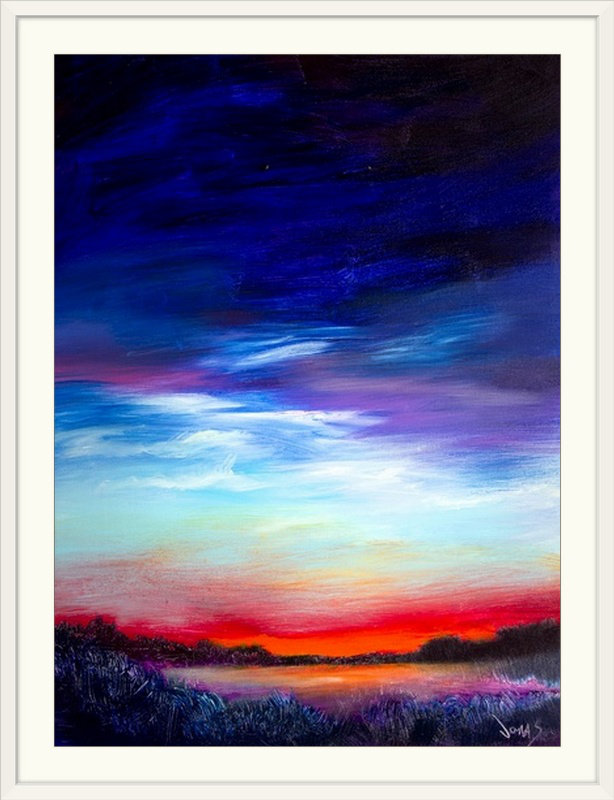 «Majestic Skies», reproduction d'art, H 30 po x l 22 po x P 1,5 po, Toile
