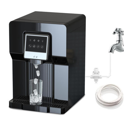 Ikt 2 In 1 Water Dispenser With Ice Maker Countertop With Water Line 18lbs Daily Capacity No Hot Water No Filters