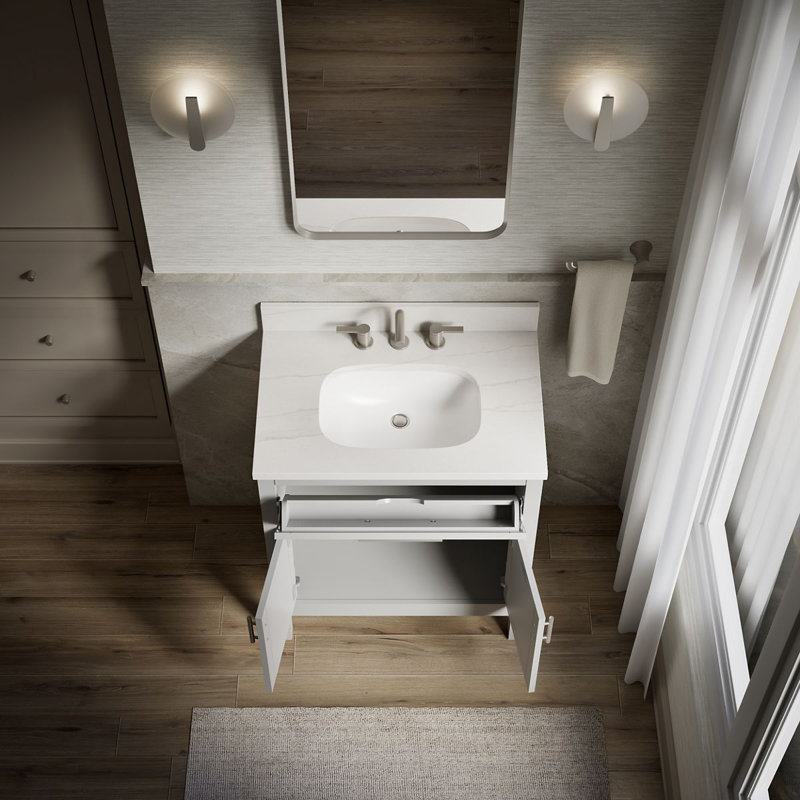 31" Single Bathroom Vanity Set, Atmos Gray, Atmos Gray, 31"