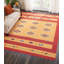Tapis orange fait à la main Farrah-1593266232