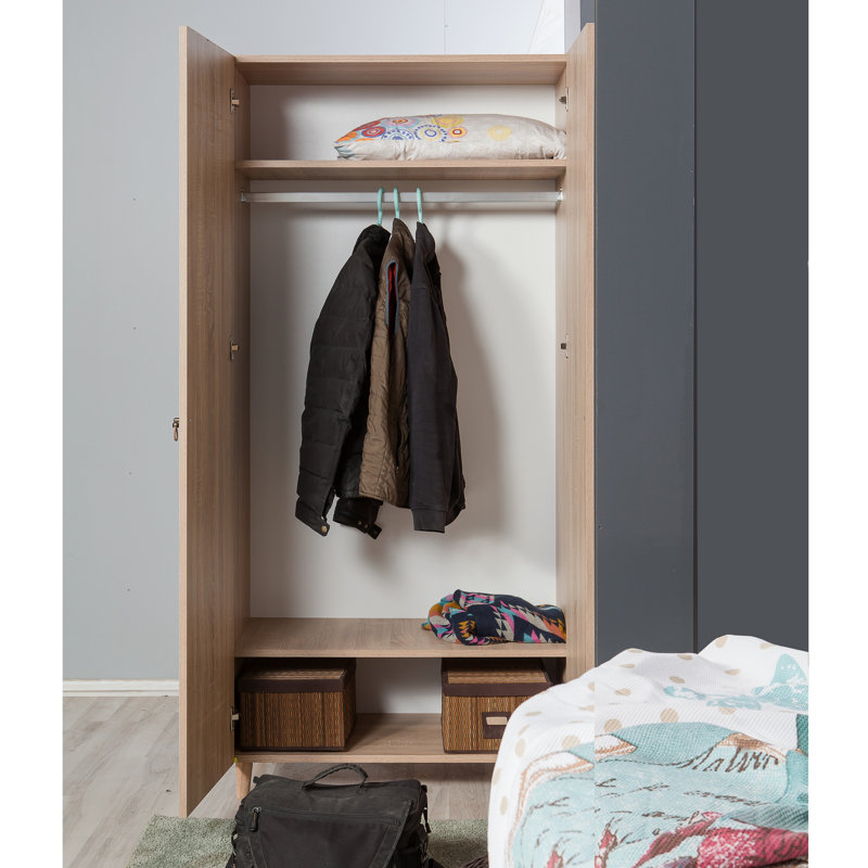 Kenna 2 Door Manufactured Wood Wardrobe