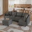 Canapé modulaire réversible avec repose-pieds Bresee-115612322-87874162