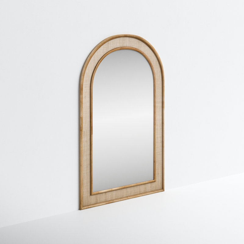 Kenta Rattan Arch Floor Mirror