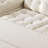 Modern white tech fabric retractable sofa bed with storage
