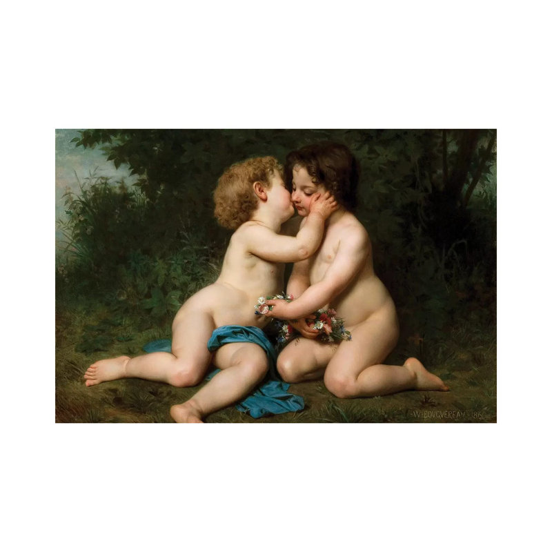 Peace, 1860 by William-Adolphe Bouguereau - Wrapped Canvas Gallery-Wrapped Canvas Giclée, 20.32 cm H x 30.48 cm W