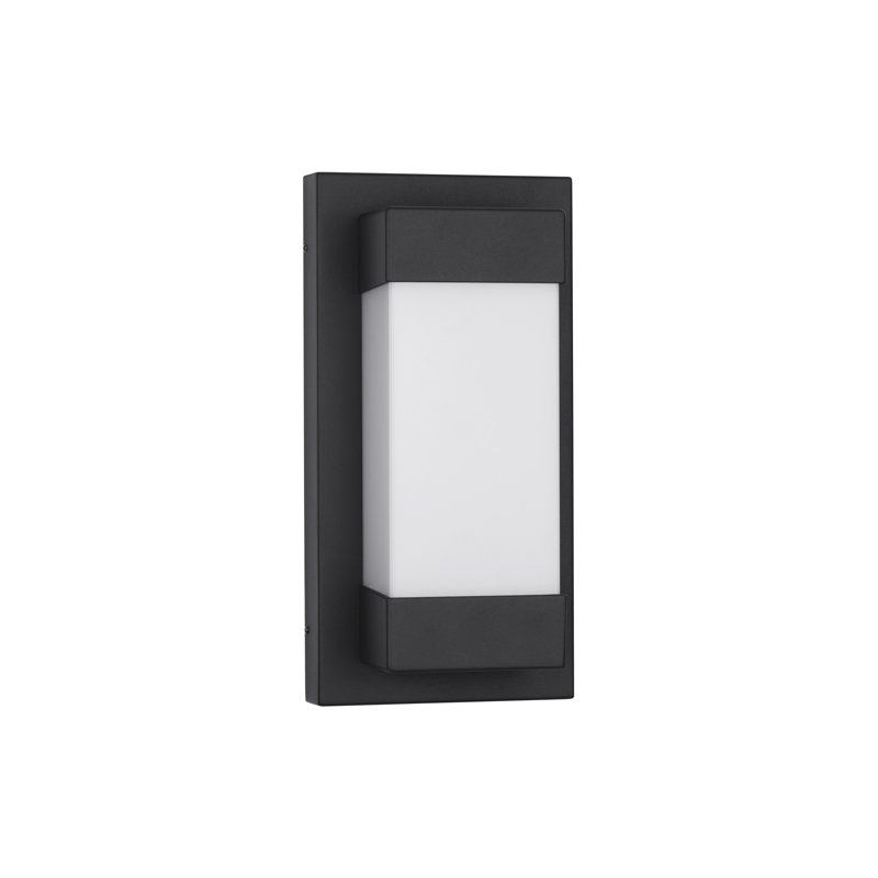 Black Integrated LED Outdoor Flush Mount