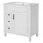 Meuble-lavabo moderne avec lavabo en céramique, petit meuble-lavabo, meuble moderne avec 2 tiroirs et tablette réglable-128972969-128972970