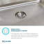 Lustertone 25" L x 22" W Drop-In Kitchen Sink-45094123-4090191