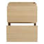 Meuble-lavabo de salle de bain autoportant 24 po 24 po à double tiroir en bois d'ingénierie d'aspect américain