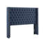 Tête de lit grand bleu marine - Style de tissu rembourré, parfait pour la coordination des couleurs de la chambre à coucher