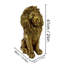 Statue de lion, sculpture de gardien d'extérieur en résine, décor animal simulé