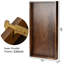 Glaude Rectangle Solid Wood Serving Tray with Cutout Handles-244839749