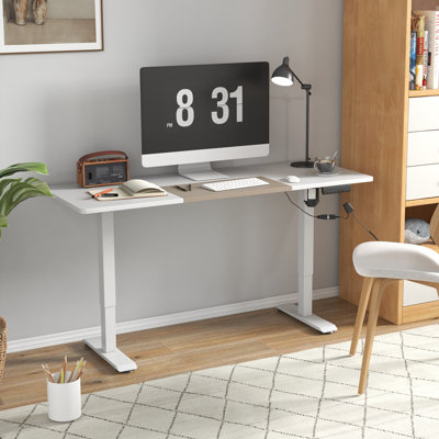 Oakhaven 140cm W Height Adjustable Rectangle Standing Desk