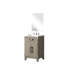 Meuble-lavabo en chêne gris, 20 po x 18 po, comptoir en acrylique, robinet inclus, 18 po Meuble-lavabo avec comptoir et robinet l 20 po x P 18 po Mirror-754522138