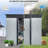 8x6 Metal Outdoor Storage Shed With Transparent Plate White