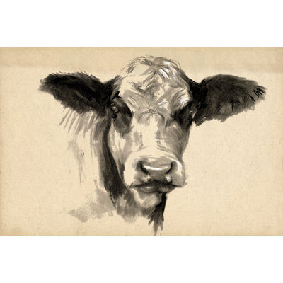 " Charcoal Cow II " by Jennifer Paxton Parker Painting Print