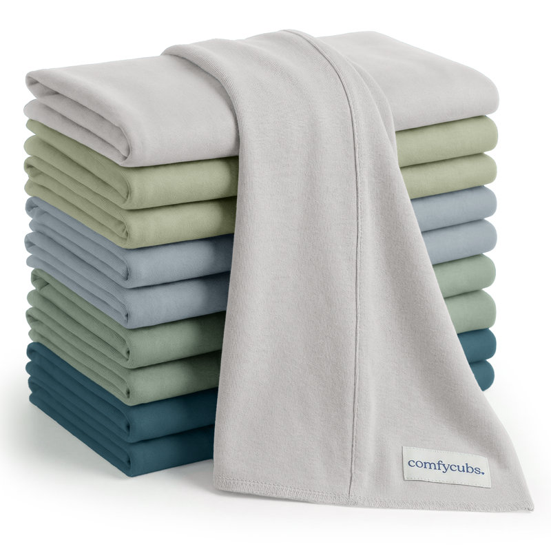 Cotton Burp Cloths 100% Cotton Bath Towels, Multicolored Boy