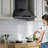 600 CFM Convertible Wall Mount Range Hood In Stainless Steel With Adjustable LED, Gesture Control-124965665-119881710