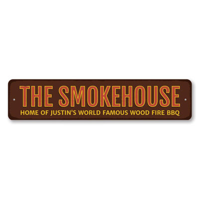 The Smokehouse Custom Aluminum Sign