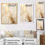 Reproduction sur toile beige et or marbré foudre IV - Formes abstraites-1982773098-1982773099