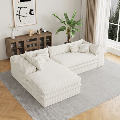  Canapé moelleux en forme de L en éponge à compression sans os