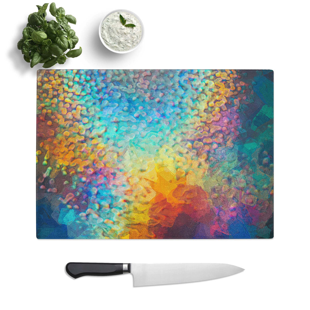 Glass Mood of The Rainbow in Abstract Chopping Board